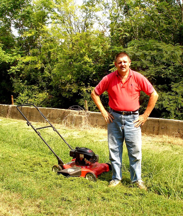 You can't come between a Tory MP and his lawnmower