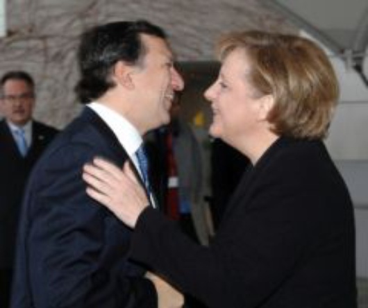 Barroso y Merkel