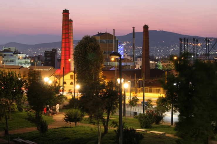 Technopolis und die ehemalige Gasfabrik im neuen Athener Kultviertel