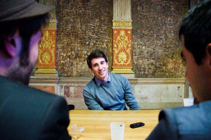 Il giovane è presidente dei Jeunes avec Marine e incaricato della comunicazione del Front National de la Jeunesse. Foto di © Alessandra Vitullo.