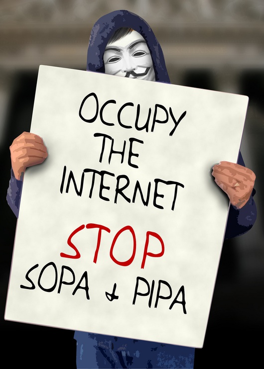 Manifestations durant lesquelles on a beaucoup parlé du mouvement "Occupy the Internet"