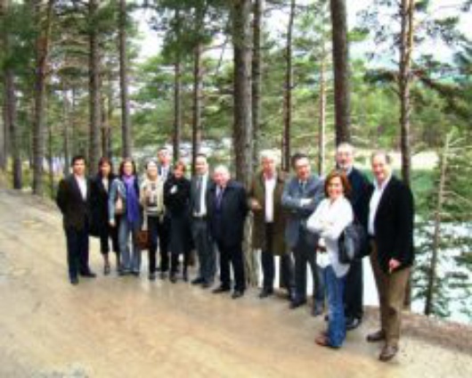 visita al lago junto con López Guerra y otros