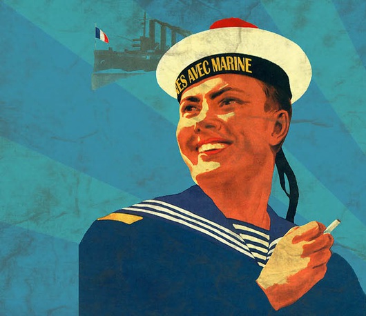 Auf ihrer Webseite für Jungwähler "Marine avec les jeunes" inszeniert sich Le Pen als Vorbild für ein neues altes Frankreich.