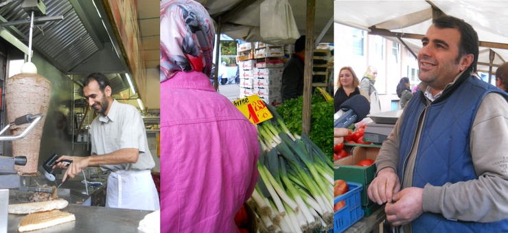 The restaurant owner, the customer, the market trader: all Berliners