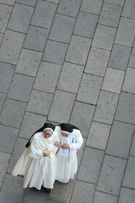 Legend dictates that Italian nuns created a suspicious third breast by stuffing material down their tops