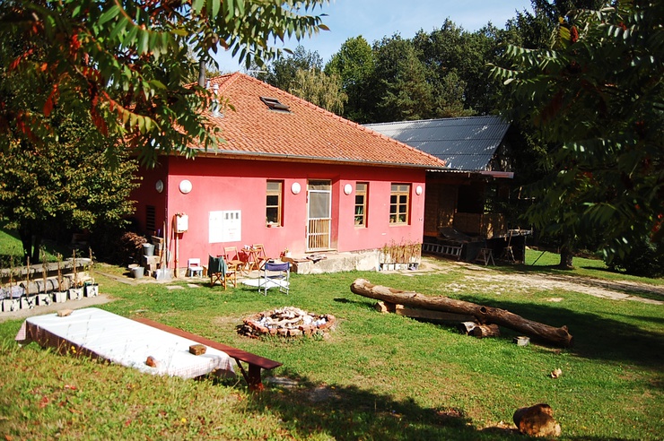 On one side of the house, graffiti reads 'EU supports, Municipality destroys'. 'Here in Slovenia, the opinion of foreigners is respected very much. So if we say something, it wont's be the same as if somebody else is claiming it. That's why we refer to the EU,' says Vita