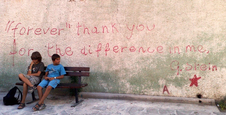 A street in Eressos, Lesbos