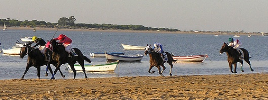 Courses de chevaux à Sanlúcar, dans le sud de l'Espagne | Crédits : Daniel Molina/Flickr