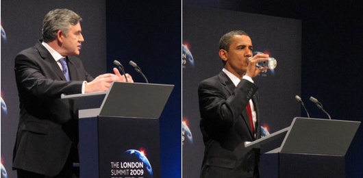 Gordon Brown and Barack Obama_Contrasting styles