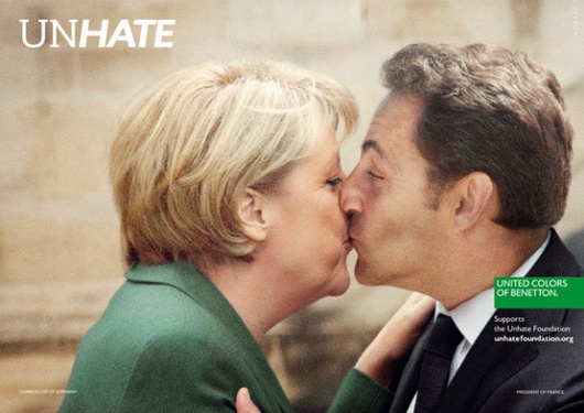 Benetton Sarkozy Merkel
