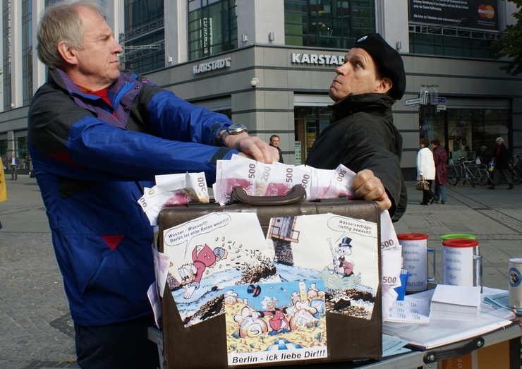 Des militants de la Berliner Wassertisch