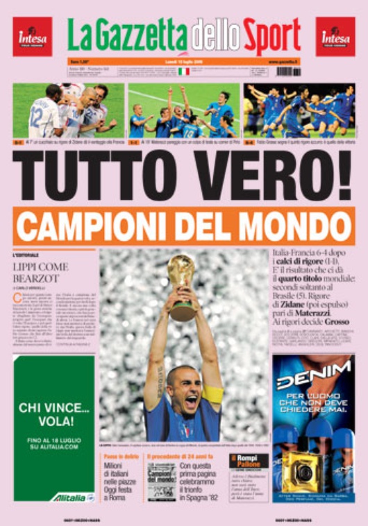 Selon la Gazzetta dello Sport, c'est l'Angleterre (et son entraîneur italien) qui part favorite