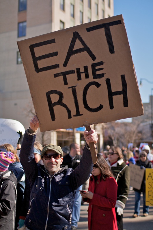 Slogan während einer Demonstration in den Vereinigten Staaten.