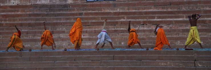 Beaucoup d'Europénes viennent en Inde pour le yoga et la spiritualité qui en découle.