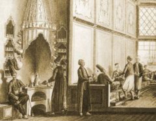An Ottoman coffeehouse