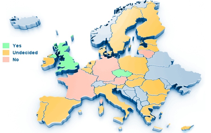 La France, l'Allemagne, l'Autriche et la Lituanie ont opté pour le non.