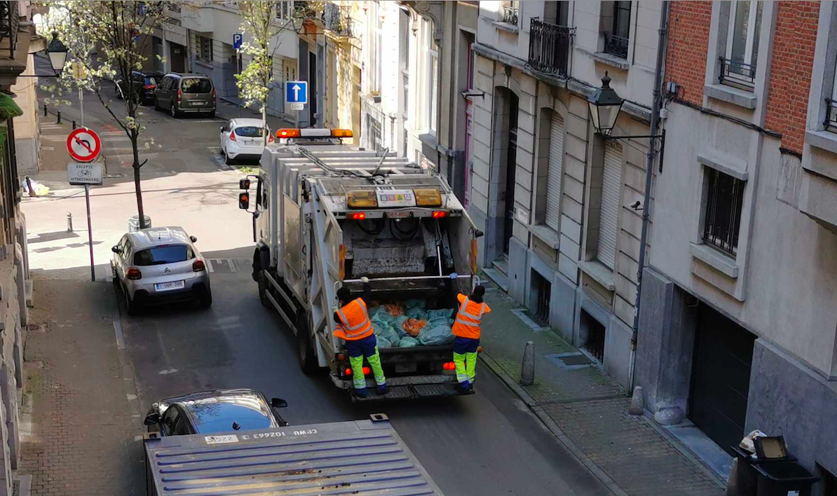 Recolectores de basura en Bélgica