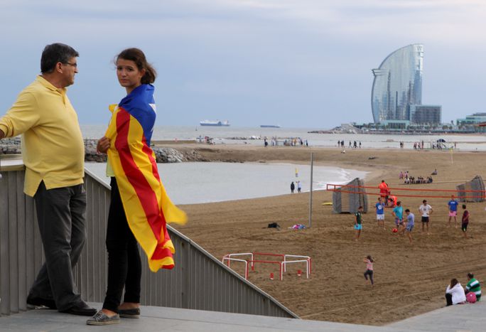 Image for hand to hand for free catalonia