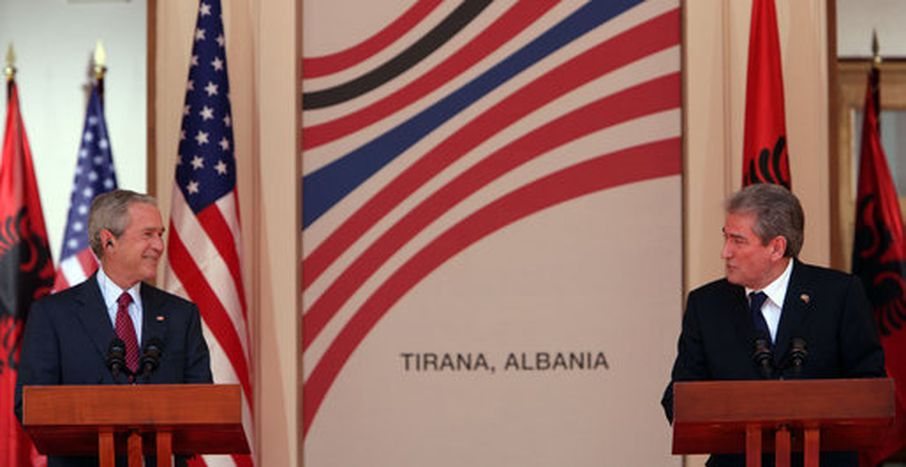 Image for Albania: 'Nato yes, PM Berisha no!'
