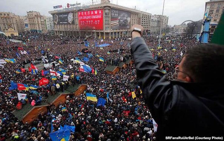 Image for L’Ukraine est « au bord de la guerre civile ».
