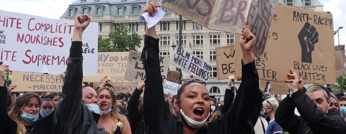 Image for Bruxelles : 10 000 manifestants au cri de Black Lives Matter