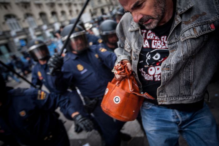 Image for 25-S in Madrid: Steine gegen Rajoys Sparkurs