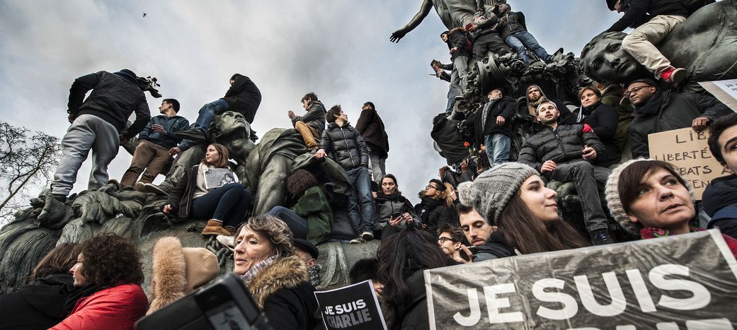 Image for One year on, Paris commemorates Charlie Hebdo victims