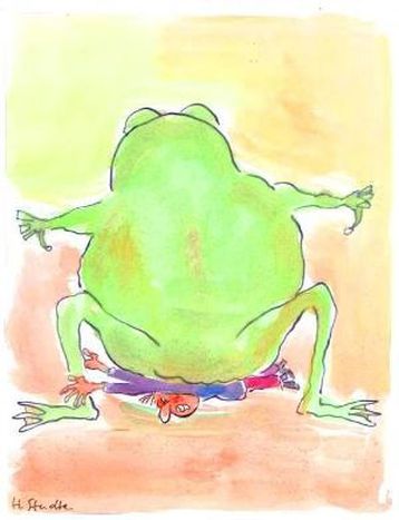Image for Under the frog’s bum
