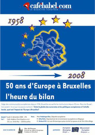 Image for 1958-2008 : 50 years of Europe in Brussels, the assessment