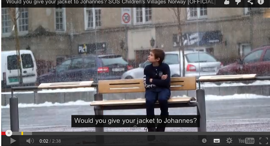 Image for Help children in syria: would you give away your jacket to johannes?