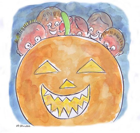 Image for Dar calabazas en Halloween
