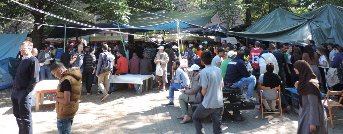 Image for Organización e ingenio en el campamento de refugiados de Bruselas