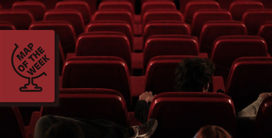 Image for Carte de la semaine : cher le cinéma en Europe ?