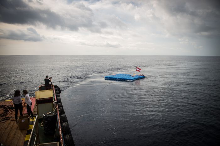 Image for "Alan 1": The raft for migrants that could save lives