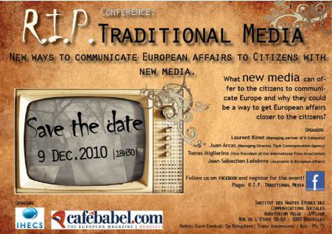 Image for R.I.P. Traditional Media Conference