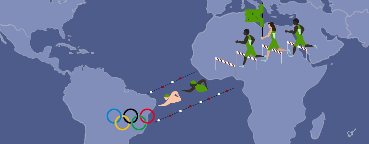 Image for Le chiffre qui parle ; les dix athlètes réfugiés qui participent aux jeux olympiques