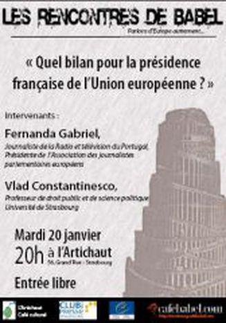 Image for Les Rencontres de Babel Strasbourg: "Quel bilan pour la présidence française de l'Union européenne ?"