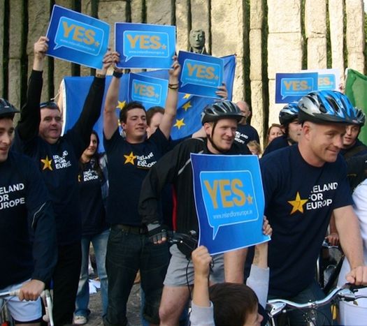 Image for Peddling for votes; cycle across Ireland for Lisbon treaty