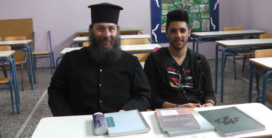 Image for Evening school on Greece coast, where clergymen, footballers and grandmothers learn