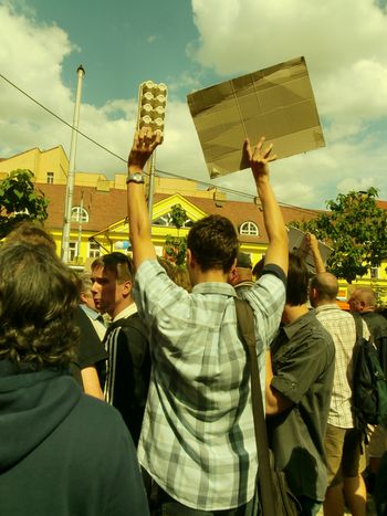 Image for Czech Republic: 'we are leaving behind the eggs and going to vote'… for the right