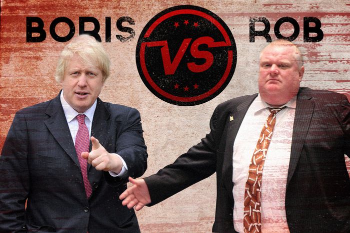 Image for Political Royal Rumble: Boris Johnson Vs. Rob Ford