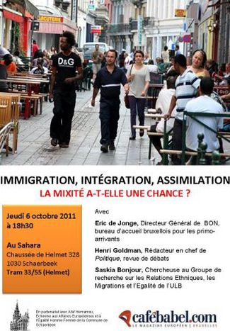 Image for Immigration, Intégration, Assimilation: la mixité a-t-elle une chance? Un débat Cafebabel Bruxelles le 6 octobre 2011